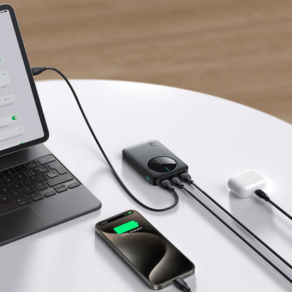Batteria Esterna Joyroom JR-PBF13, 5000mAh, 12W, 1 x USB-C - 2 x USB-A, Nera