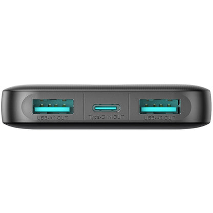 Batteria Esterna Joyroom JR-PBF13, 5000mAh, 12W, 1 x USB-C - 2 x USB-A, Nera
