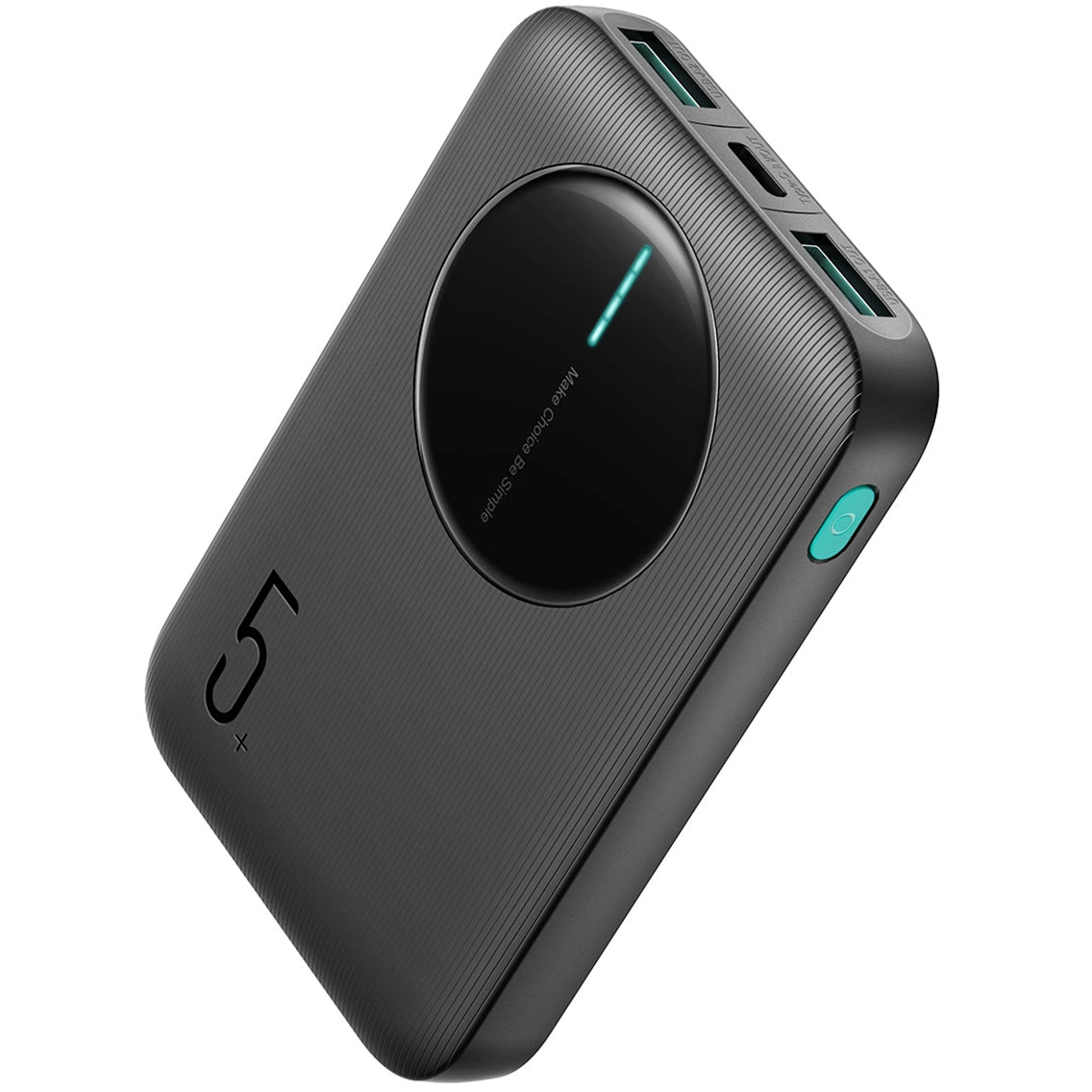 Batteria Esterna Joyroom JR-PBF13, 5000mAh, 12W, 1 x USB-C - 2 x USB-A, Nera