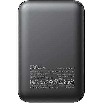 Batteria Esterna Joyroom JR-PBF13, 5000mAh, 12W, 1 x USB-C - 2 x USB-A, Nera