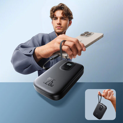 Batteria Esterna Joyroom JR-PBF17, 10000mAh, 22.5W, QC + PD, 1 x USB-A - 2 x USB-C, Nera