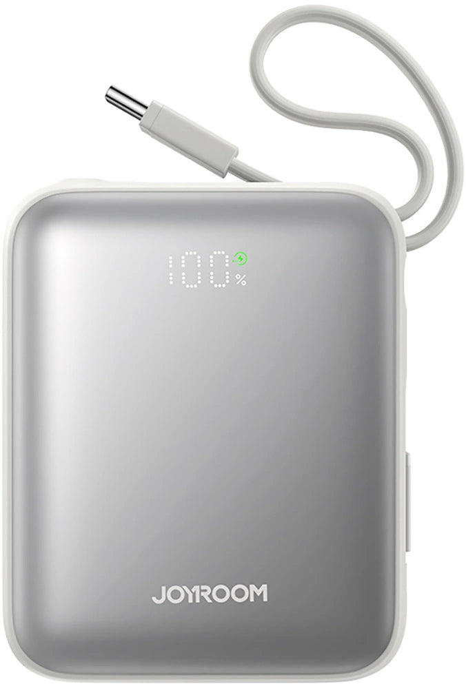 Batteria Esterna Joyroom JR-PBF27, 10000mAh, 22.5W, PD, 1 x Lightning - 2 x USB-C, Bianca