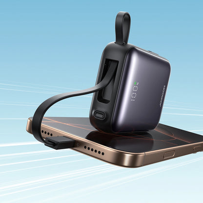 Batteria Esterna Joyroom JR-PBF27, 10000mAh, 22.5W, QC + PD, 1 x Lightning - 2 x USB-C, Nera