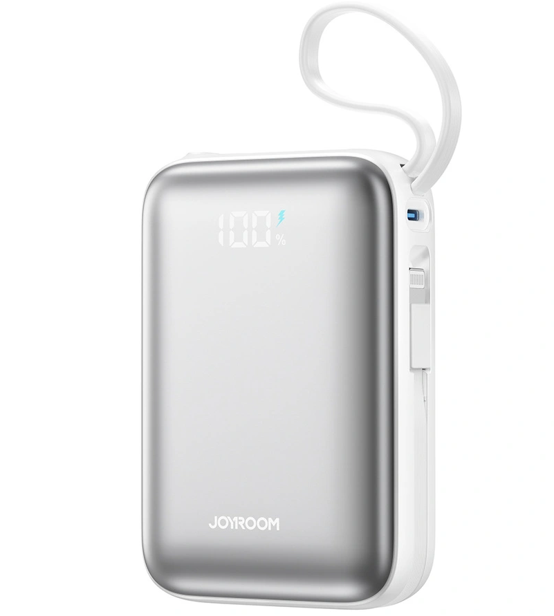 Batteria Esterna Joyroom JR-PBF29, 20000mAh, 22.5W, QC + PD, 1 x Lightning - 2 x USB-C, Bianca