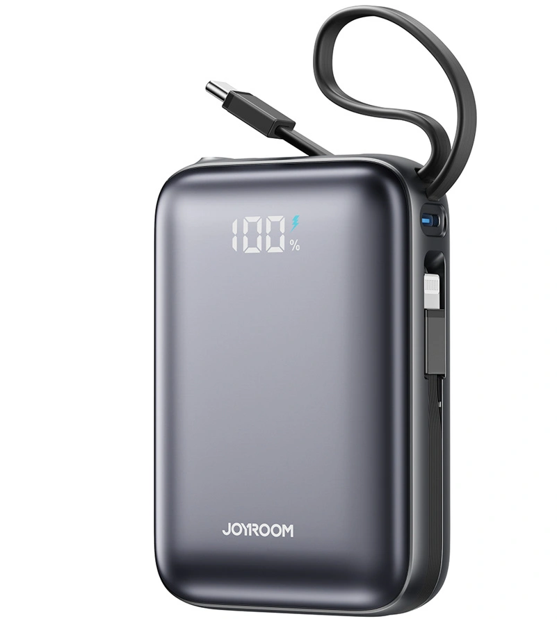 Batteria Esterna Joyroom JR-PBF29, 20000mAh, 22.5W, QC + PD, 1 x Lightning - 2 x USB-C, Nera