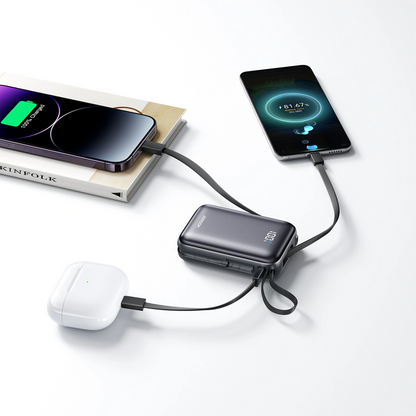 Batteria Esterna Joyroom JR-PBF29, 20000mAh, 22.5W, QC + PD, 1 x Lightning - 2 x USB-C, Nera