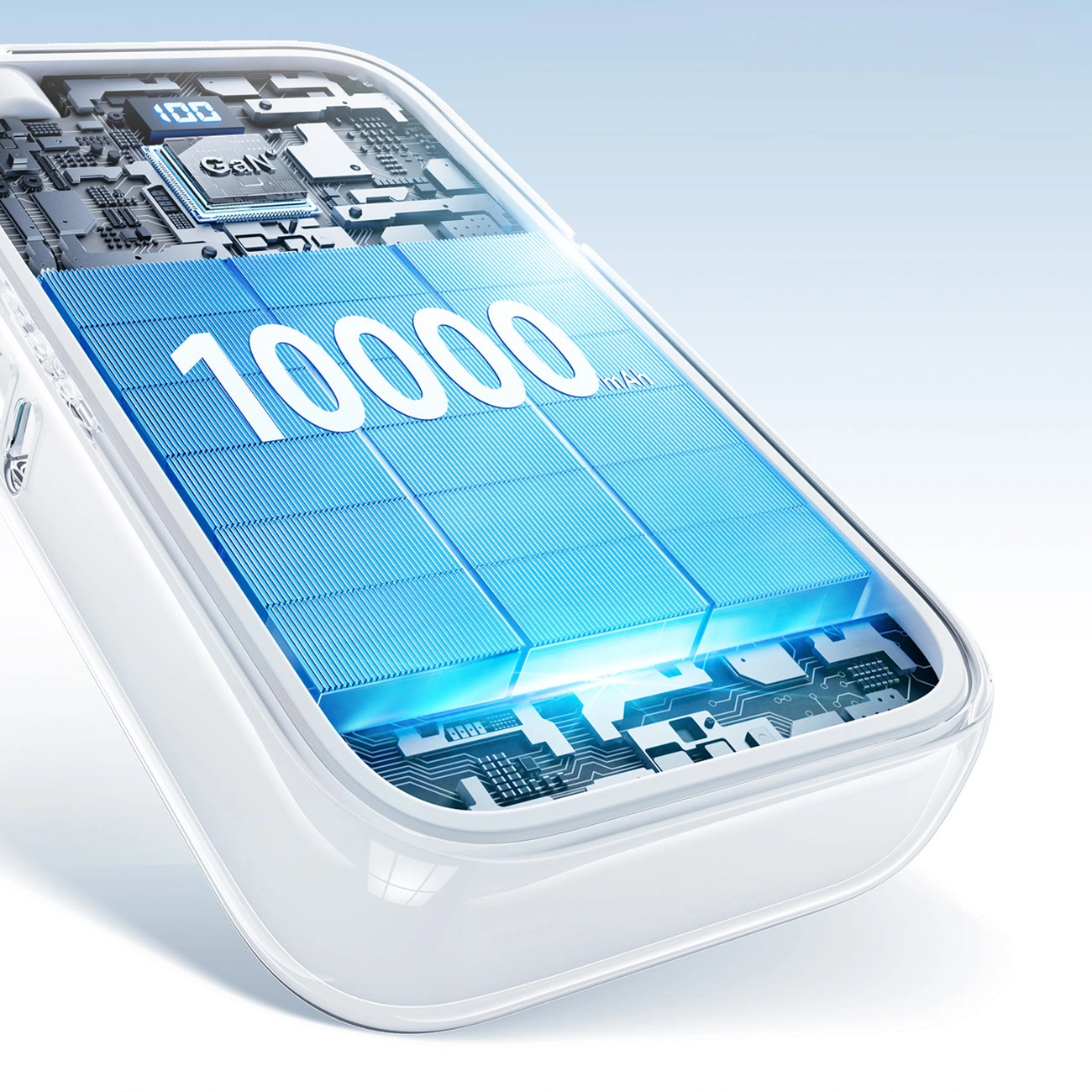 Batteria Esterna Joyroom JR-PR2L, 10000mAh, 35W, QC + PD, 1 x Lightning - 1 x USB-C, Bianca