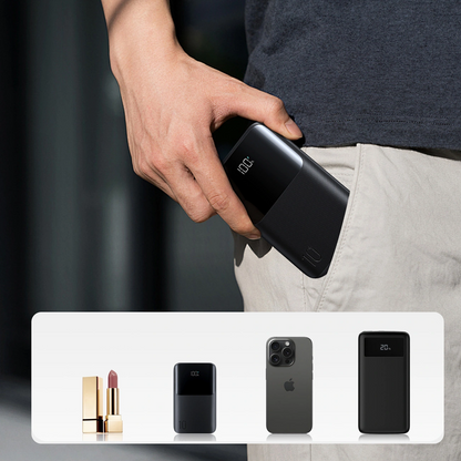 Batteria Esterna Joyroom JR-QP191, 10000mAh, 22.5W, QC + PD, 1 x USB-A - 2 x USB-C, Nera