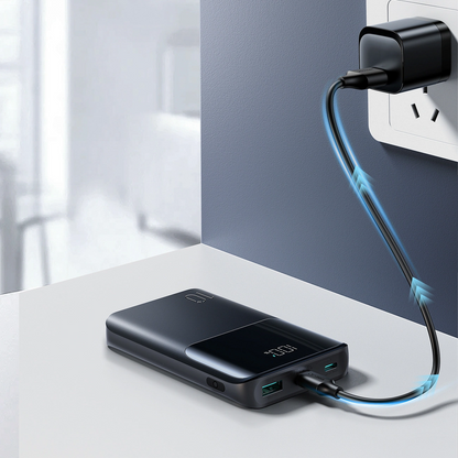 Batteria Esterna Joyroom JR-QP191, 10000mAh, 22.5W, QC + PD, 1 x USB-A - 2 x USB-C, Nera