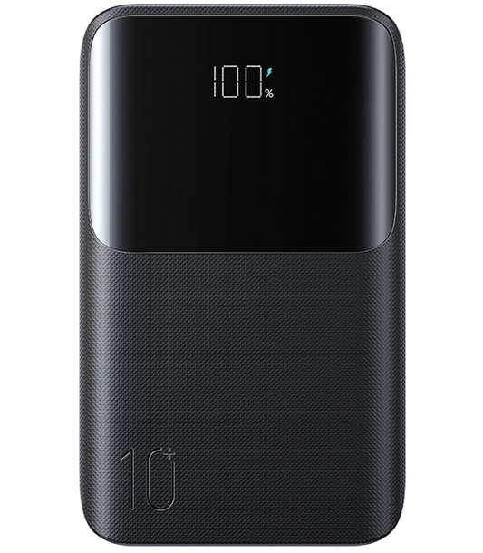 Joyroom JR-QP191 External Battery, 10000mAh, 22.5W, QC + PD, 1 x USB-A - 2 x USB-C, Black