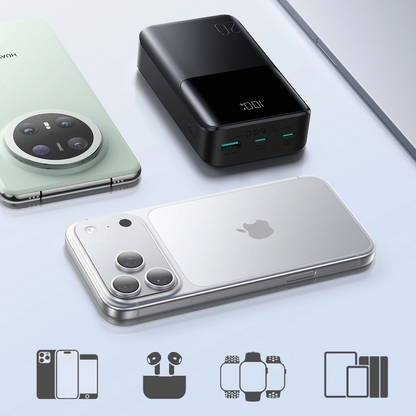 Batteria Esterna Joyroom JR-QP192, 20000mAh, 22.5W, QC + PD, 1 x USB-A - 2 x USB-C, Nera