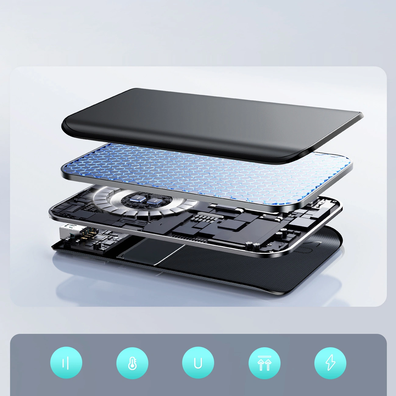 Batteria Esterna Joyroom JR-QP192, 20000mAh, 22.5W, QC + PD, 1 x USB-A - 2 x USB-C, Nera