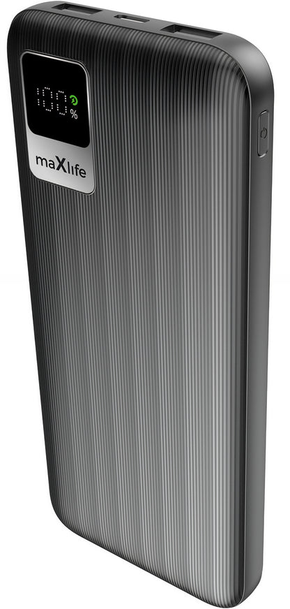 Batteria Esterna MaXlife MXPB-07, 10000mAh, 10W, 2 x USB-A, Nera