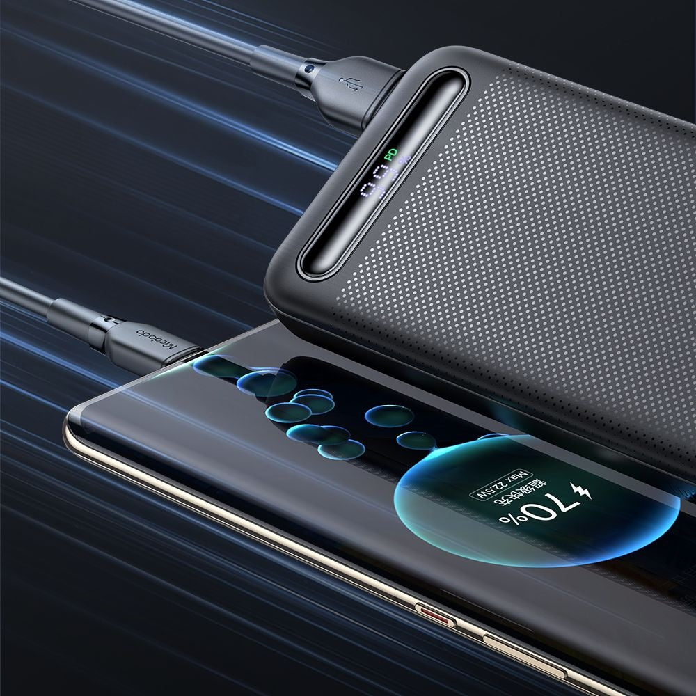Batteria Esterna McDodo MC-3881 Star, 10000mAh, 22.5W, QC + PD, 2 x USB-A - 1 x USB-C, Nera