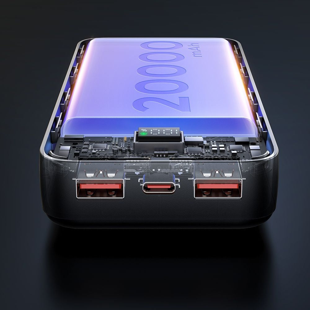 Batteria Esterna McDodo MC-4230, 20000mAh, 22.5W, QC + PD, 2 x USB-A - 1 x USB-C, Nera