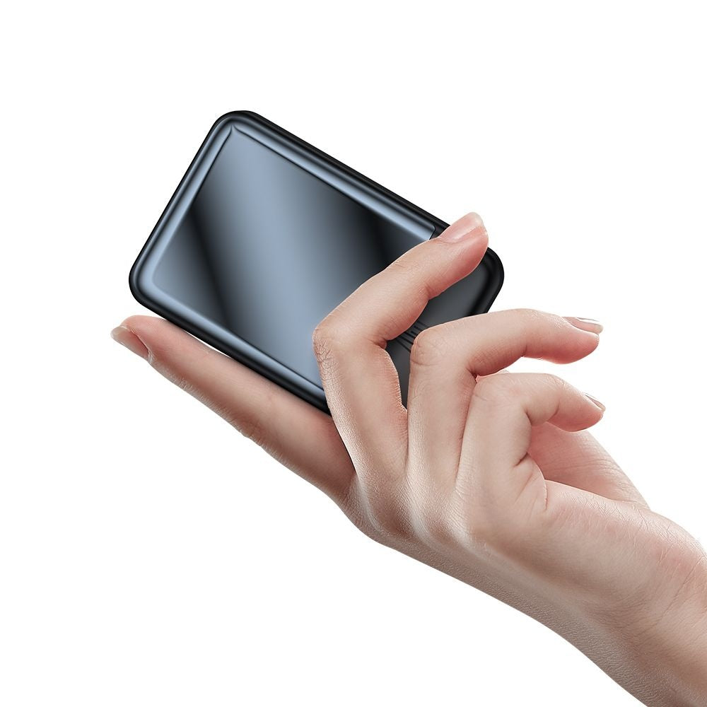 McDodo MC-5021 Ambilight Wireless External Battery, 20000mAh, 20W, PD + FQI, 1 x QI - 1 x USB-C, Black