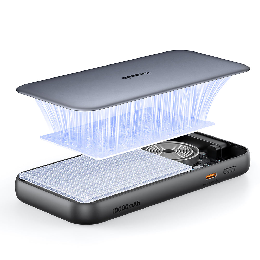Batteria Esterna McDodo MC-5920 MetaFree, 10000mAh, 45W, PD, 2 x USB-C, Grigio