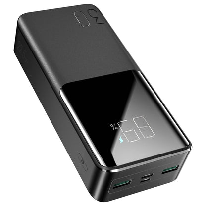 Batteria Esterna Joyroom JR-QP193, 30000mAh, 22.5W, QC + PD, 1 x USB-C - 2 x USB-A, Nera