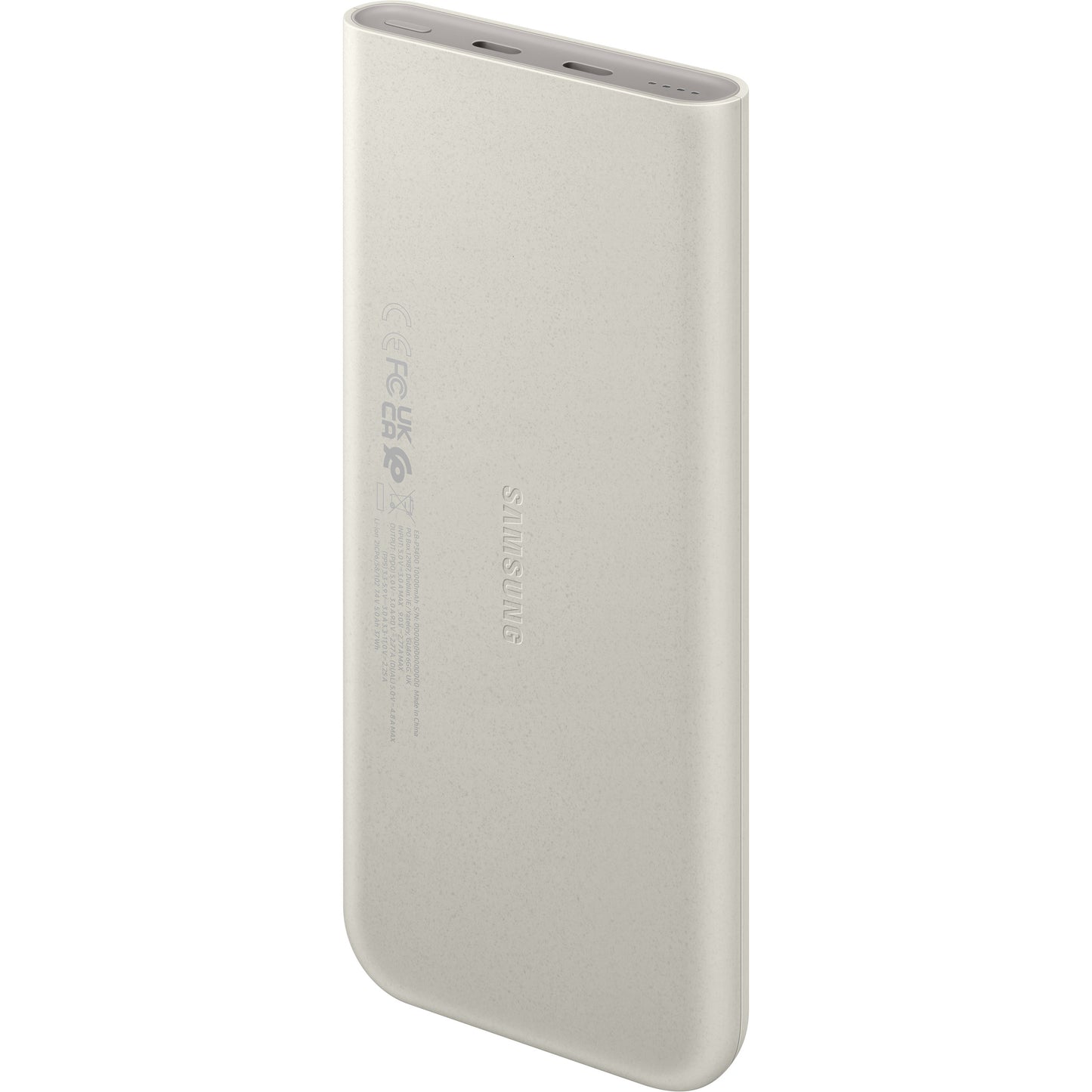 Batteria esterna Samsung, 10000mAh, 25W, PD, 2 x USB-C, Beige EB-P3400XUEGEU