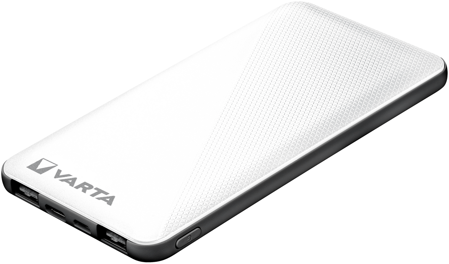 Batteria esterna Varta Energy, 5000mAh, 15W, 2 x USB-A - 1 x USB-C, bianco