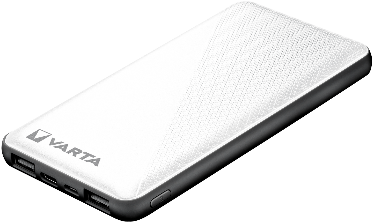 Batteria esterna Varta Energy, 10000mAh, 15W, 2 x USB-A - 1 x USB-C, bianco