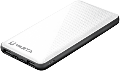 Batteria esterna Varta Energy, 10000mAh, 15W, 2 x USB-A - 1 x USB-C, bianco