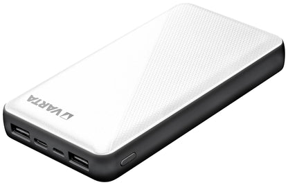 Batteria esterna Varta Energy, 15000mAh, 15W, 2 x USB-A - 1 x USB-C, bianco