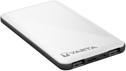 Batteria esterna Varta Energy, 5000mAh, 15W, 2 x USB-A - 1 x USB-C, bianco