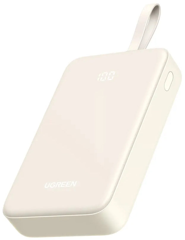 Batteria Esterna UGREEN PB521, 20000mAh, 30W, QC + PD, 1 x USB-A - 2 x USB-C, Bianca
