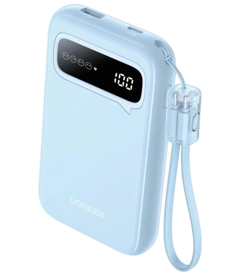 Batteria Esterna UGREEN PB522, 10000mAh, 20W, QC + PD, 1 x USB-A - 1 x USB-C, Blu