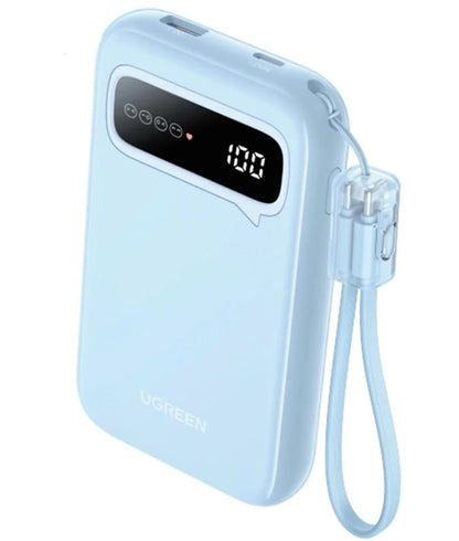 Batteria Esterna UGREEN PB522, 10000mAh, 20W, QC + PD, 1 x USB-A - 1 x USB-C, Blu