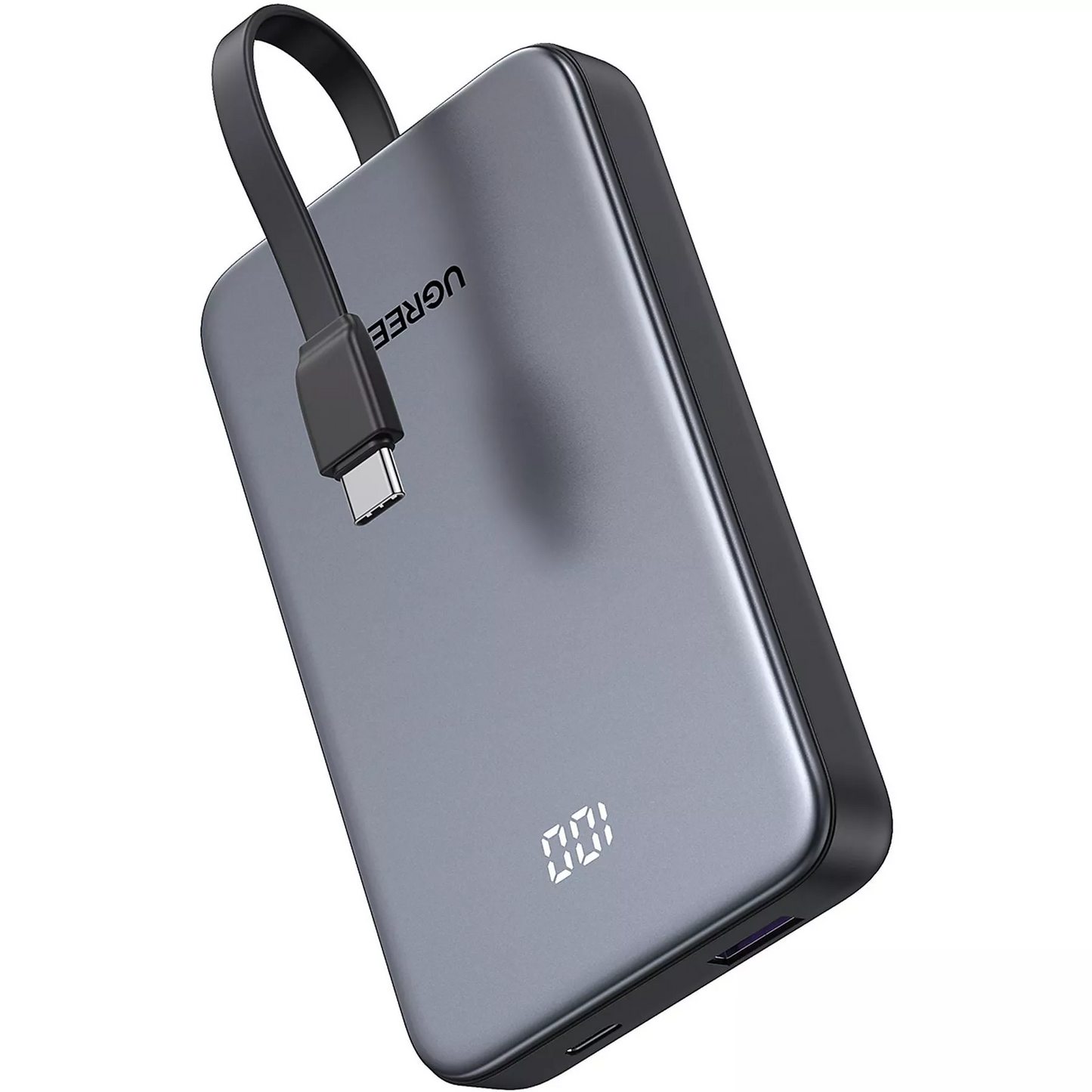 Batteria Esterna UGREEN PB526 (75161B), 10000mAh, 20W, QC + PD, 1 x USB-A - 2 x USB-C, Grigio