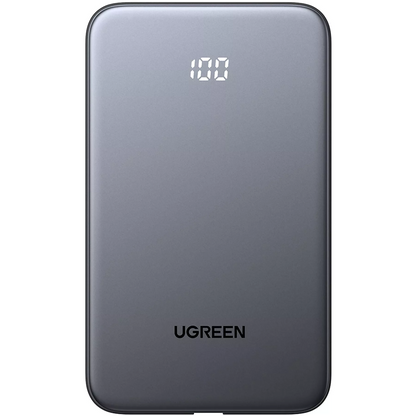 Batteria Esterna UGREEN PB526 (75161B), 10000mAh, 20W, QC + PD, 1 x USB-A - 2 x USB-C, Grigio