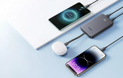 Batteria Esterna UGREEN PB526 (75161B), 10000mAh, 20W, QC + PD, 1 x USB-A - 2 x USB-C, Grigio