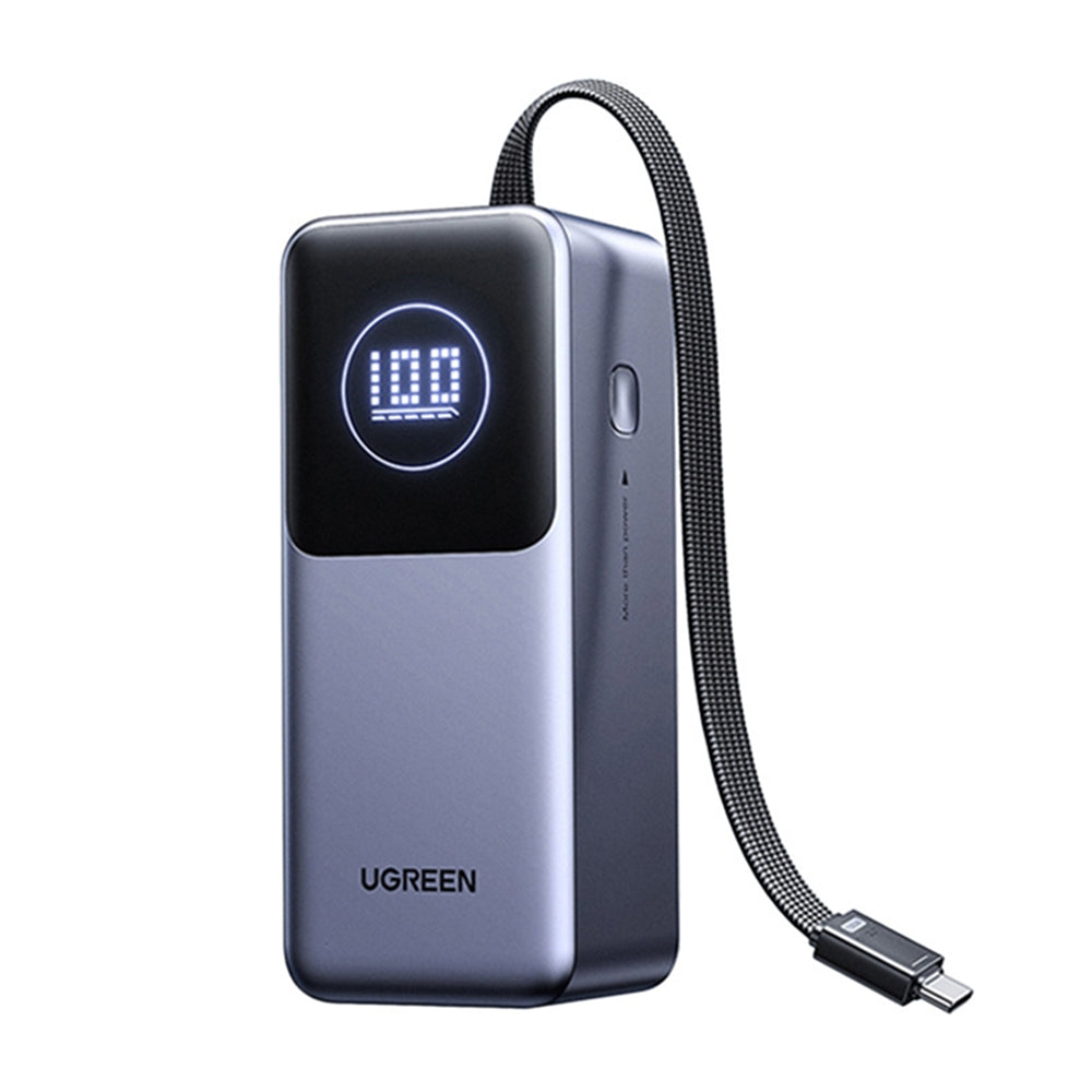 Batteria Esterna UGREEN PB723, 20000mAh, 130W, QC + PD, 1 x USB-A - 2 x USB-C, Grigio