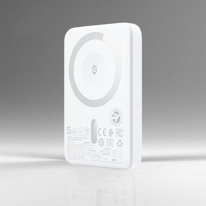 Batteria Esterna Wireless Acefast M25, 5000mAh, 20W, PD + FQI, 1 x QI - 1 x USB-C, Bianca