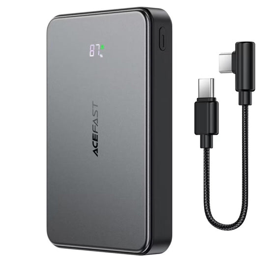 Batteria Esterna Wireless Acefast M31, 10000mAh, 22.5W, QC + PD + FQI, 1 x QI - 1 x USB-A - 2 x USB-C, Nera