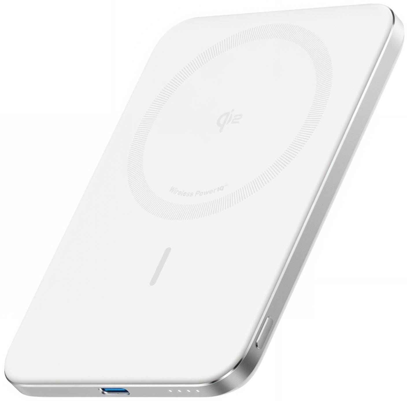 Batteria Esterna Wireless Anker Nano, 5000mAh, 20W, PD + FQI, 1 x QI - 1 x USB-C, Bianca A1665H21