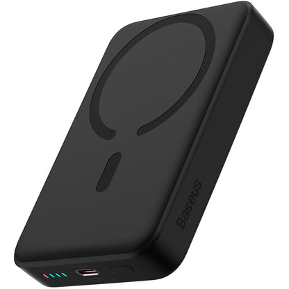 Baseus Magnetic Mini Wireless Batteria esterna, 10000mAh, 30W, PD + FQI, 1 x QI - 1 x USB-C, Nero PPCX110201 