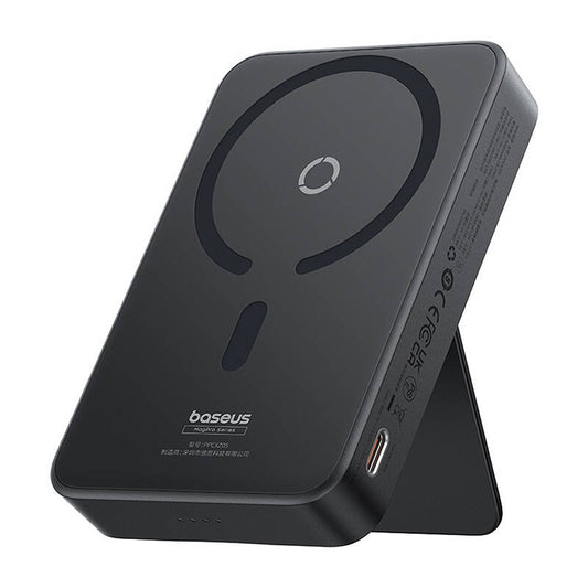 Batteria Esterna Wireless Baseus MagPro PPCXZ05, 5000mAh, 20W, PD + FQI, 1 x QI - 1 x USB-C, Nera P10064101123-00