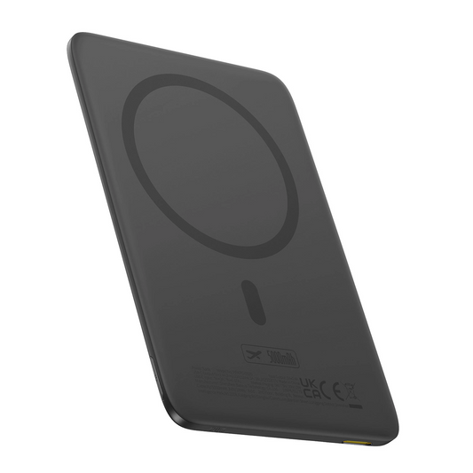 Batteria Esterna Wireless Baseus PicoGo AM41, 5000mAh, 20W, PD + FQI, 1 x QI - 1 x USB-C, Nera