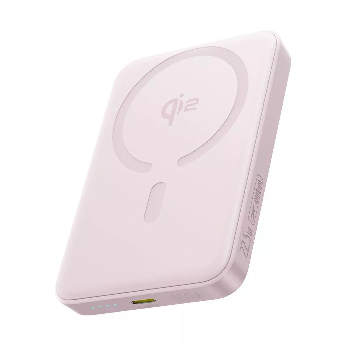Batteria Esterna Wireless Baseus Enerfill FM12, 10000mAh, 22.5W, PD + FQI, 1 x QI - 1 x USB-C, Rosa E0028502
