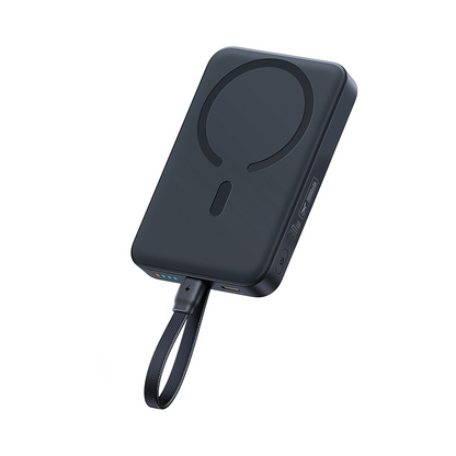 Batteria esterna wireless Baseus EnerFill FM11, 10000 mAh, 30 W, PD + FQI, 1 x QI - 2 x USB-C, nera E0028904