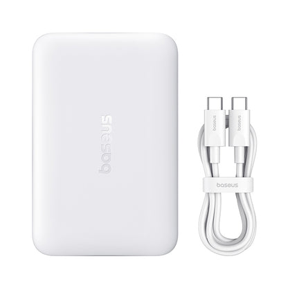 Batteria Esterna Wireless Baseus EnerFill FM11, 10000mAh, 30W, PD + FQI, 1 x QI - 1 x USB-C, Bianca