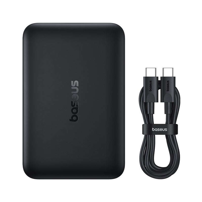 Batteria Esterna Wireless Baseus EnerFill FM11, 10000mAh, 30W, PD + FQI, 1 x QI - 1 x USB-C, Nera