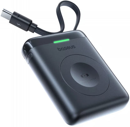 Batteria Esterna Wireless Baseus EnerFill FW11 per Apple Watch Series, 1640mAh, 5W, 1 x QI, Nera E0205301