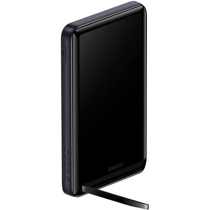 Baseus Supporto magnetico Batteria esterna senza fili, 10000mAh, 20W, PD + FQI, 1 x QI - 1 x USB-C, blu PPCX000203 PPCX000203 