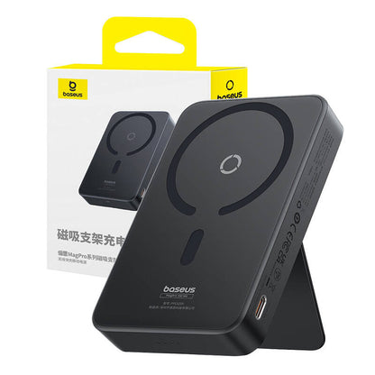 Batteria Esterna Wireless Baseus MagPro PPCXZ05, 5000mAh, 20W, PD + FQI, 1 x QI - 1 x USB-C, Nera P10064101123-00