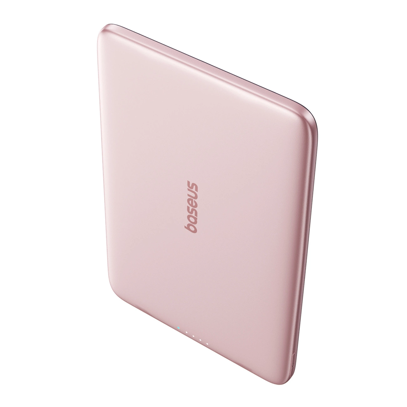 Batteria Esterna Wireless Baseus PicoGo AM41, 5000mAh, 20W, PD + FQI, 1 x QI - 1 x USB-C, Rosa