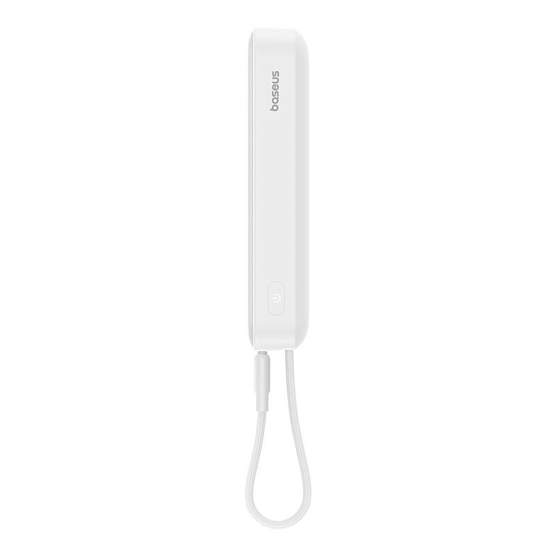 Batteria Esterna Wireless Baseus Magnetic Mini, 10000mAh, 20W, PD + FQI, 1 x Lightning - 1 x QI - 1 x USB-C, Bianca P10022109223-00